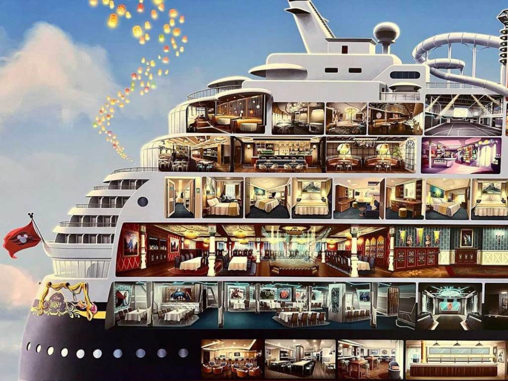 disney wish cruise ship size
